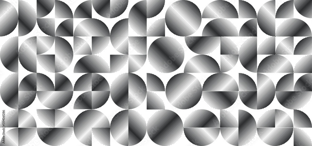 Poster modern artistic semicircle design elements . many lines form half circles in art style . wall art , 