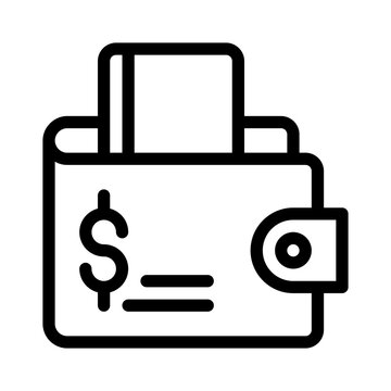 black wallet with dollar sign clip art preview