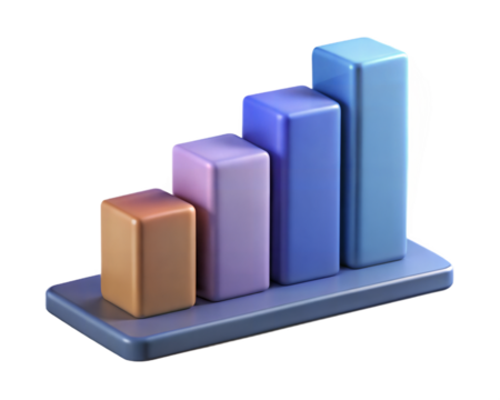 Business growth chart showing upward trend in finance and market data