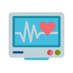  Stylish Heart Monitor Icon