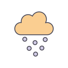 winter weather vector icon stock illustration