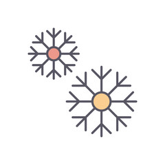 Snow vector icon stock illustration