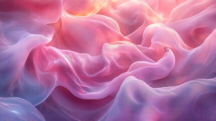 Obraz premium Abstract Pink and Purple Flowing Fabric Texture