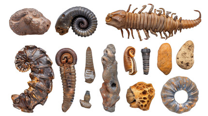 Exploring Excavata in Its Diverse Forms With Intriguing Textures and Shapes on a Pristine Background