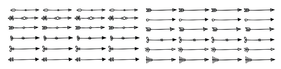  Arrow Decorations Dividers Vector 