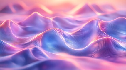 Obraz premium Abstract Glowing Wave Background with Pink and Blue Gradient