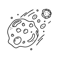 asteroid icon, asteroid vector illustration-simple illustration of asteroid, perfect for asteroid logos and icons