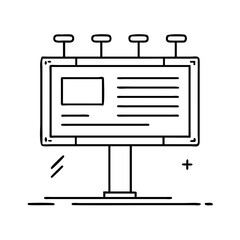 billboard icon, billboard vector illustration-simple illustration of billboard, perfect for billboard logos and icons
