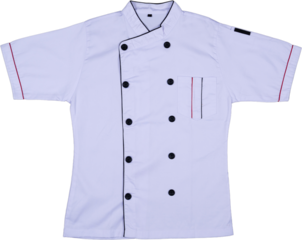 Professional White Chef Coat isolated transparent
