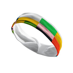Sport headband mockup on ideal for fitness and fashion enthusiasts