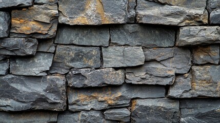 Dark Grey Stone Wall Texture Background
