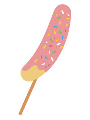 ストロベリーチョコバナナのイラスト