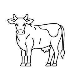 cow icon, cow vector illustration-simple illustration of cow, perfect for cow logos and icons