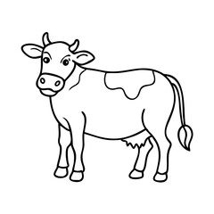 cow icon, cow vector illustration-simple illustration of cow, perfect for cow logos and icons