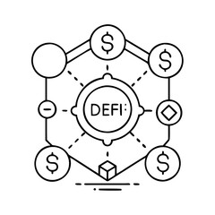 decentralized finance defi icon, decentralized finance defi vector illustration-simple illustration of decentralized finance defi, perfect for decentralized finance defi logos and icons