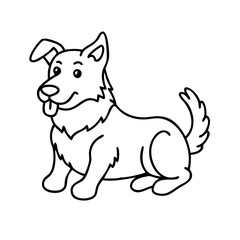 dog icon, dog vector illustration-simple illustration of dog, perfect for dog logos and icons