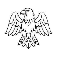 eagle icon, eagle vector illustration-simple illustration of eagle, perfect for eagle logos and icons