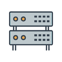  Stylish Rack Mount Icon Design