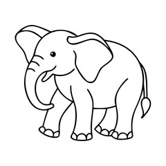 elephant icon, elephant vector illustration-simple illustration of elephant, perfect for elephant logos and icons