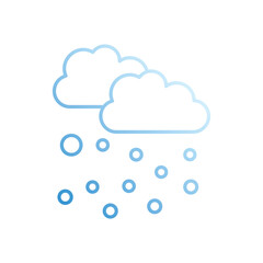 Snowy  vector icon stock illustration