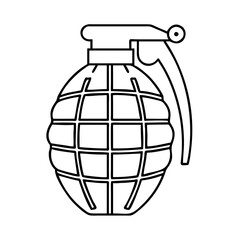 grenade icon, grenade vector illustration-simple illustration of grenade, perfect for grenade logos and icons