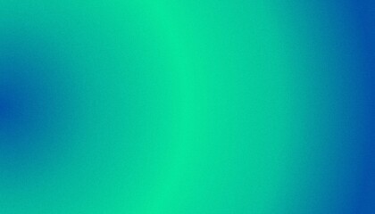 Blue Green Blur Gradient With Grainy Noise Texture. Abstract Turquoise Mesh and Dynamic Flow Background