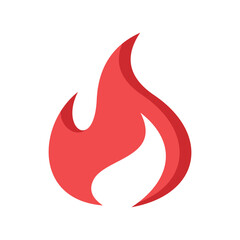 Fire Flat Icon Vector Illustration.

