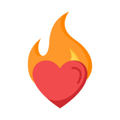 Passion Flat Icon Vector Illustration.
