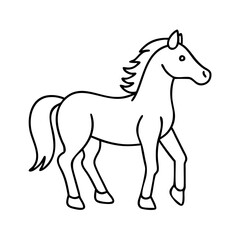horse icon, horse vector illustration-simple illustration of horse, perfect for horse logos and icons