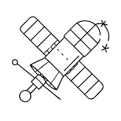 hubble telescope icon, hubble telescope vector illustration-simple illustration of hubble telescope, perfect for hubble telescope logos and icons