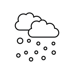 Snowy  vector icon stock illustration