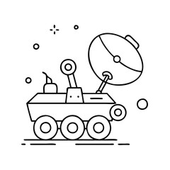 lunar base icon, lunar base vector illustration-simple illustration of lunar base, perfect for lunar base logos and icons