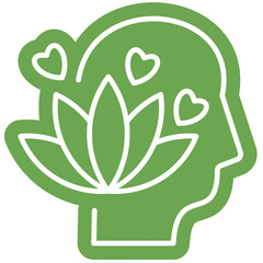 Mental health illustration icon