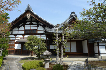 Obraz premium 相国寺 慈雲院 庫裏と玄関 京都市上京区