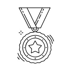 medal icon, medal vector illustration-simple illustration of medal, perfect for medal logos and icons