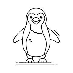 penguin icon, penguin vector illustration-simple illustration of penguin, perfect for penguin logos and icons