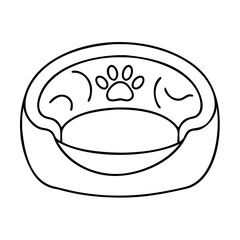pet bed Copy icon, pet bed Copy vector illustration-simple illustration of pet bed Copy, perfect for pet bed Copy logos and icons