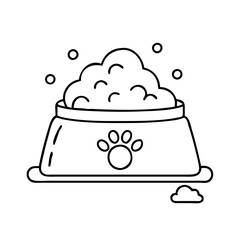 pet food bowl Copy icon, pet food bowl Copy vector illustration-simple illustration of pet food bowl Copy, perfect for pet food bowl Copy logos and icons