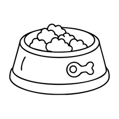 pet food bowl Copy icon, pet food bowl Copy vector illustration-simple illustration of pet food bowl Copy, perfect for pet food bowl Copy logos and icons