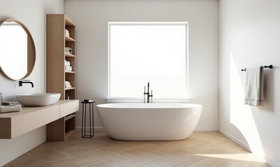 Realistic 3D Interior Rendering of a Modern Designed Room