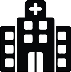 Obraz premium Black Silhouette of Businessman with Tie and Buildings on Transparent Background