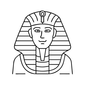 pharaoh icon, pharaoh vector illustration-simple illustration of pharaoh, perfect for pharaoh logos and icons