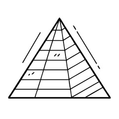 pyramid icon, pyramid vector illustration-simple illustration of pyramid, perfect for pyramid logos and icons