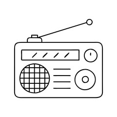 radio icon, radio vector illustration-simple illustration of radio, perfect for radio logos and icons