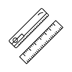 ruler icon, ruler vector illustration-simple illustration of ruler, perfect for ruler logos and icons