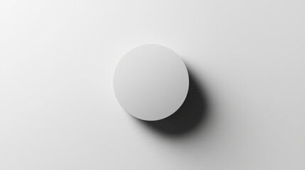 Single white circle on plain white background.
