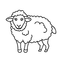 sheep icon, sheep vector illustration-simple illustration of sheep, perfect for sheep logos and icons
