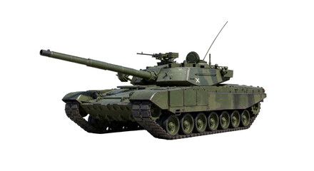 Isolated Military Tank
