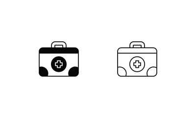 Medical Kit icons set vector stock illustration
