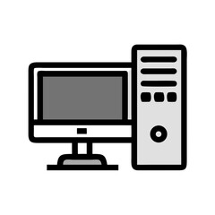 Desktop Computer Tower Icon Design